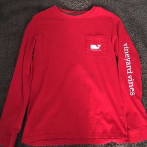 Red vineyard vines long sleeve